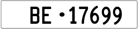 Trailer License Plate